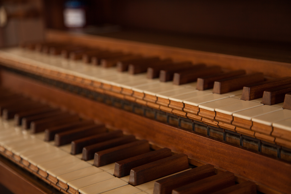 The keys of Old North Church's organ.