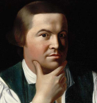 A portrait of Paul Revere.