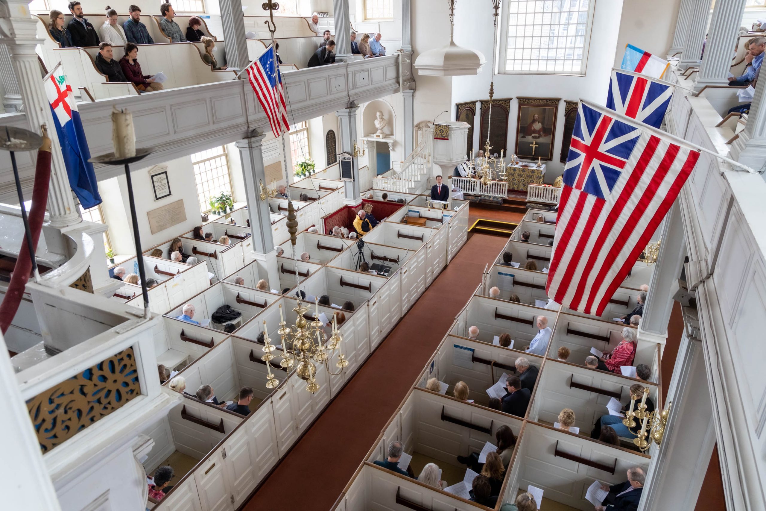 A worship service at Old North Church.