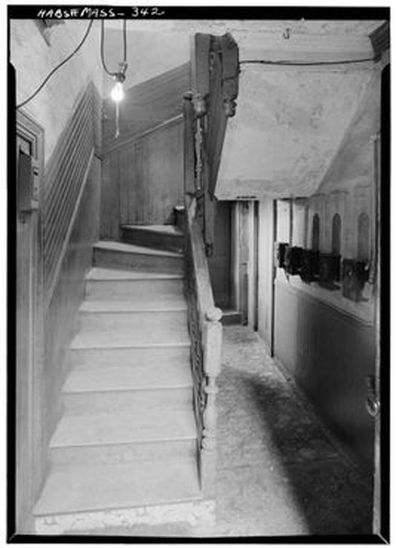 Interior stairwell of the Clough House.