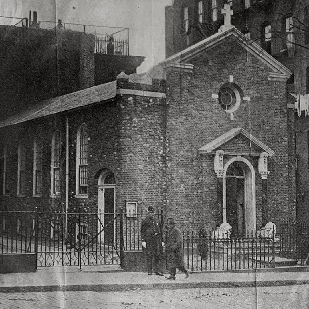 A photo of the St. Francis Chapel from 1918.