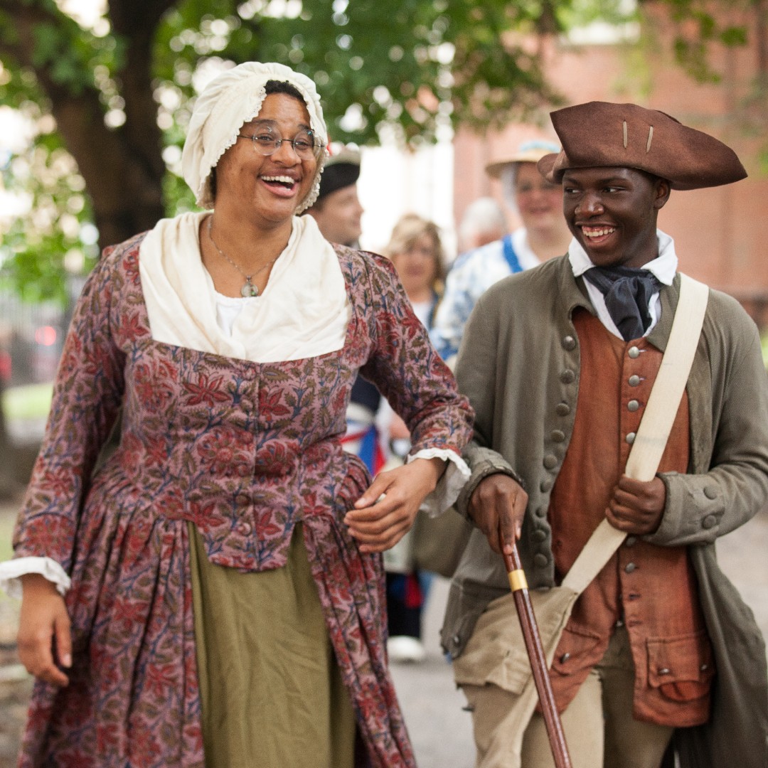 Freedom Trail tour guides in costume